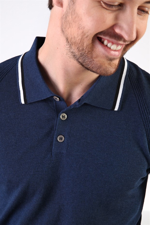 Ferraro A.Laci Düğmeli Polo Yaka %100 Pamuk Erkek Triko T-Shirt
